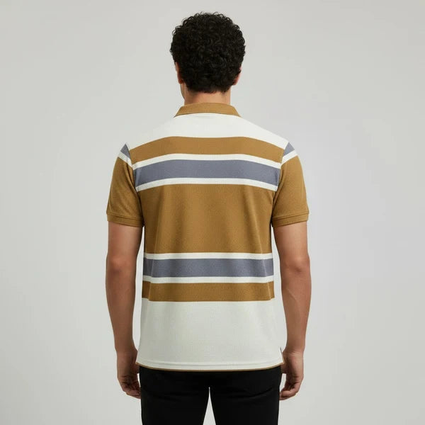MEN'S   STRIPER   POLO   SHIRT